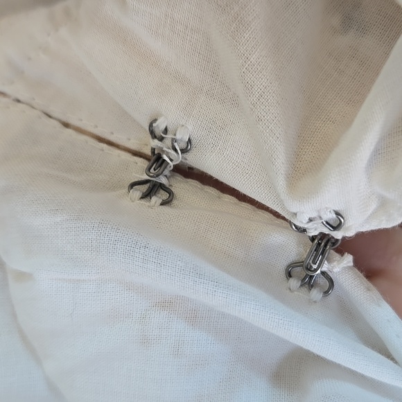 Abercrombie & Fitch Flutter Ruffle Sleeve Midi Poplin Dress XXXL 3X Cottagecore - Picture 9 of 13